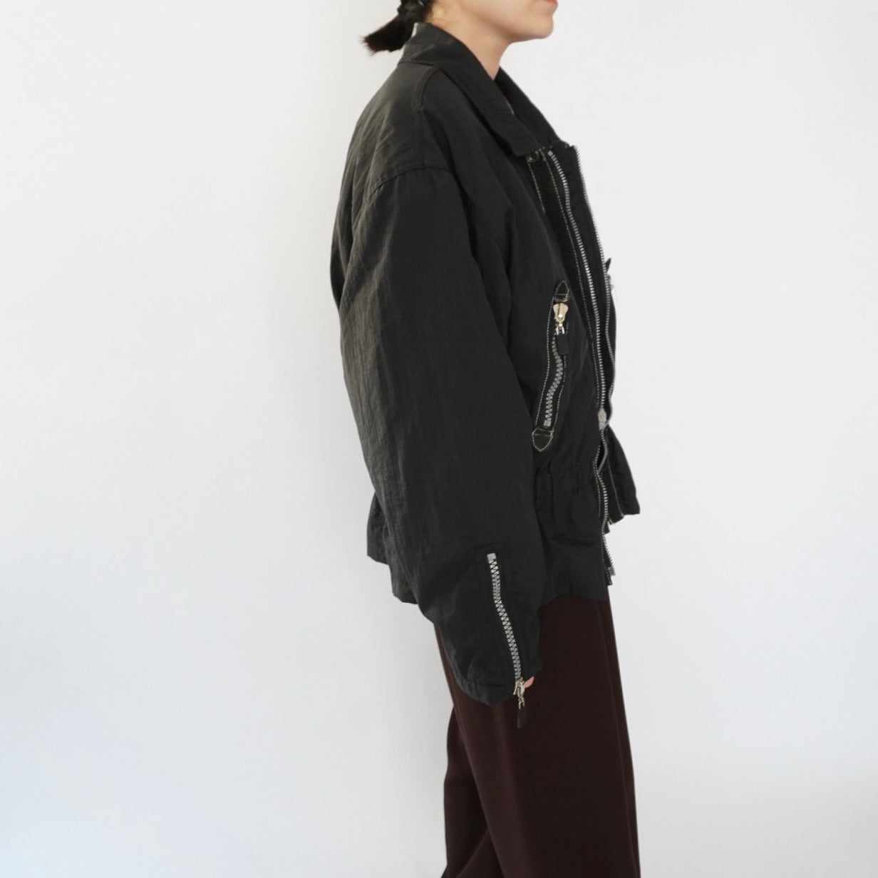 90s "Brandon Thomas" Black Design Jacket