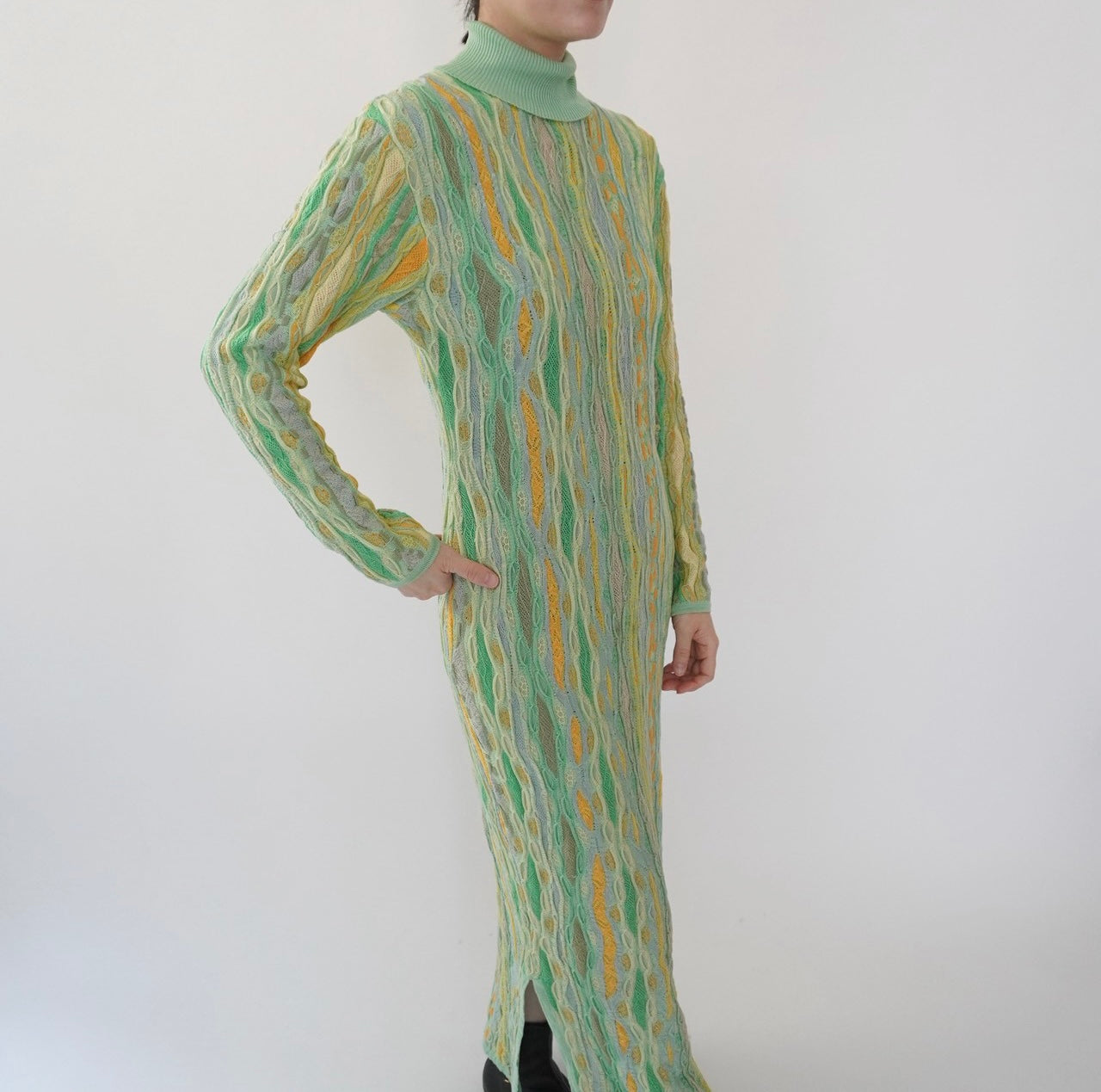 80s Design Cotton Knit Dress Made in Australia