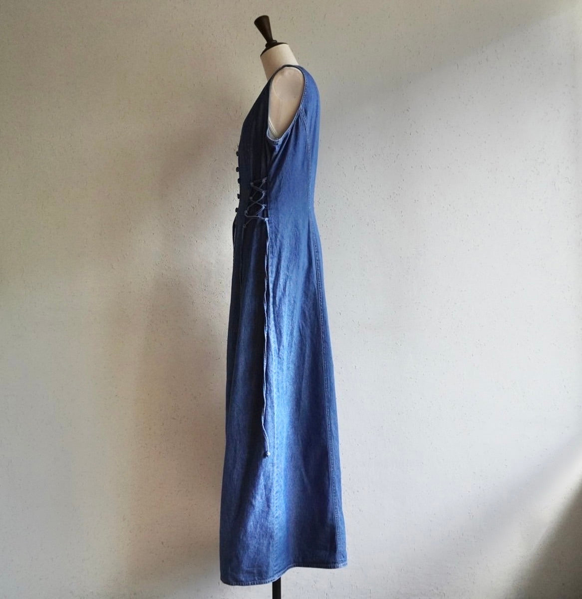 90s Sleeveless Denim Dress