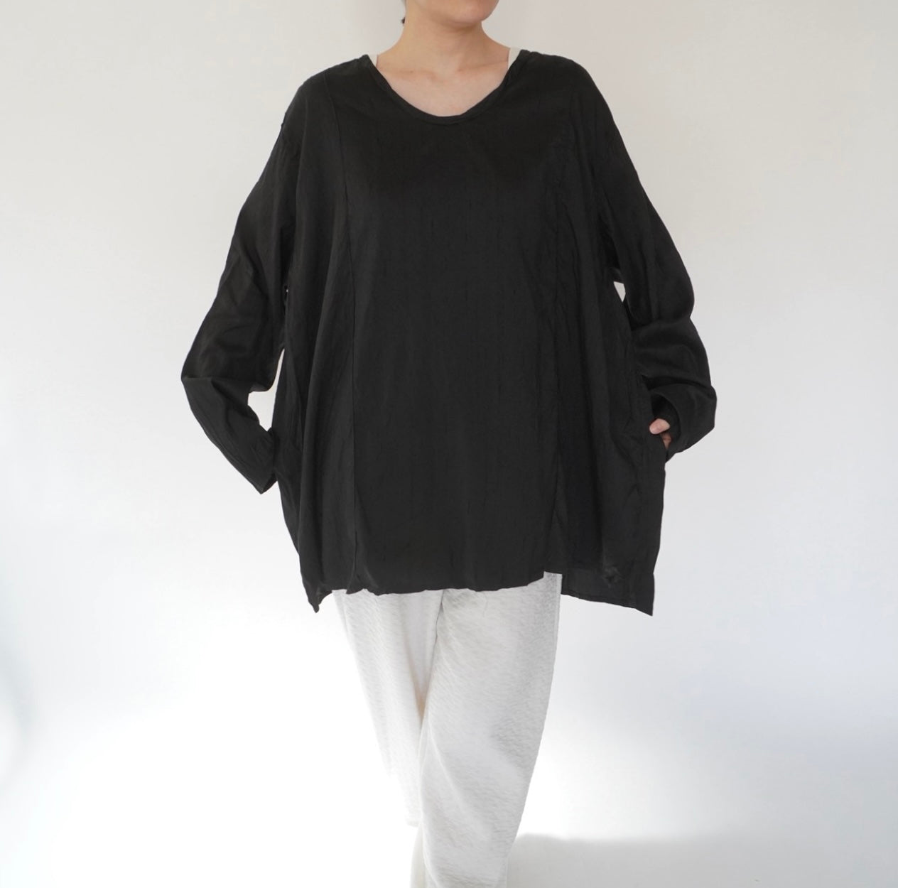 90s Raw Silk Blouse