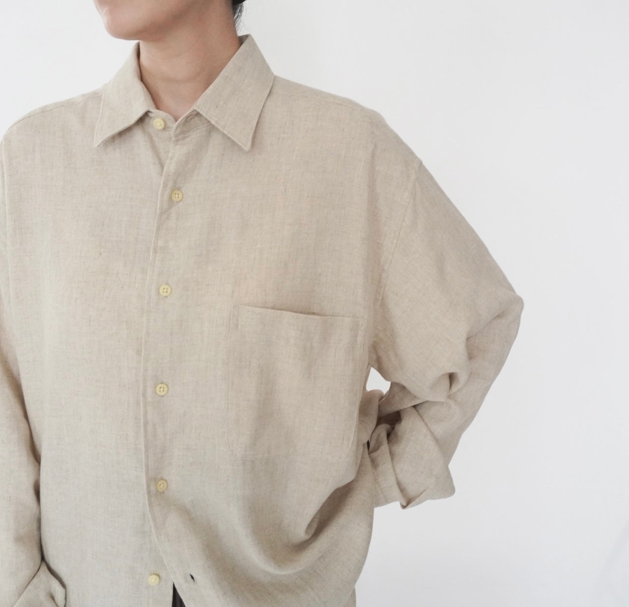 90s Cotton×Linen Shirt