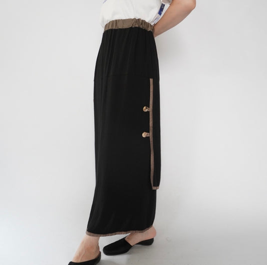 80s Rayon Design Skirt