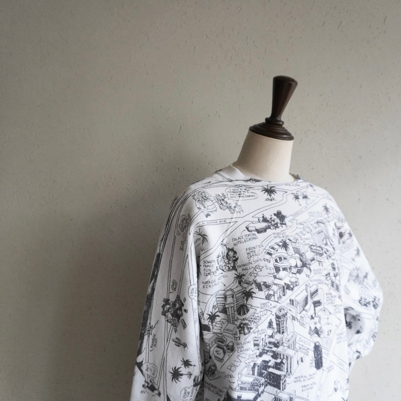90s Printed Sweater Made in USA