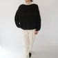 80s Black Mohair Knit