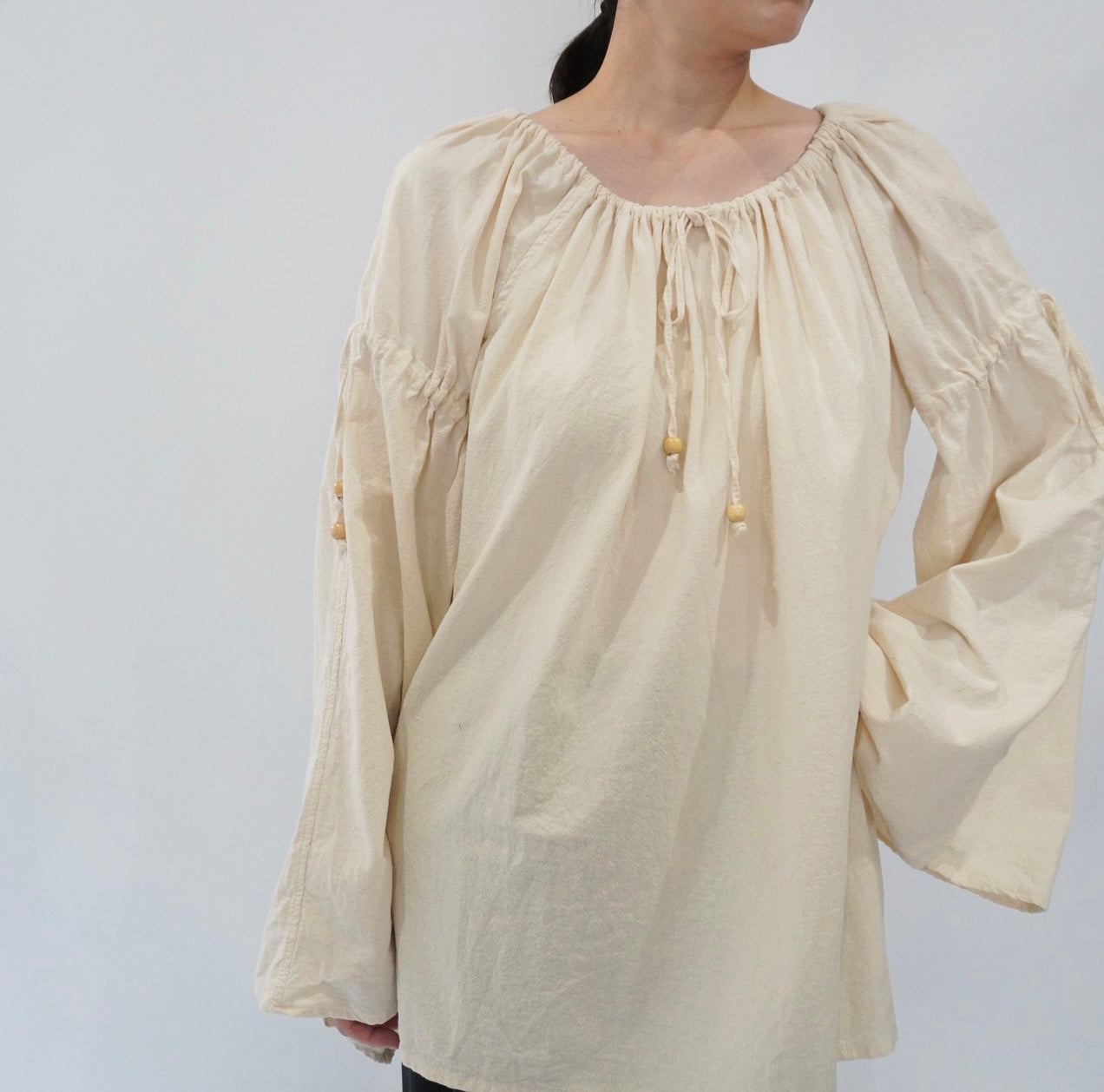 90s Cotton Ivory Tunic