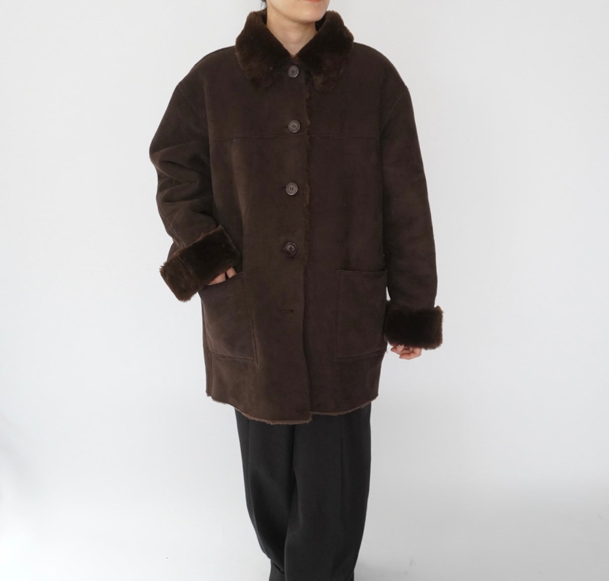 90s Faux Shearling Jacket