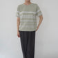 90s Green Striped Top