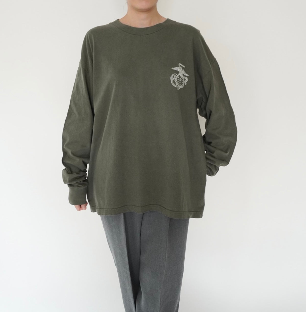 90s Printed Long Sleeves T-shirt Made in USA