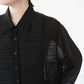 90s Sheer Pleats  Shirt