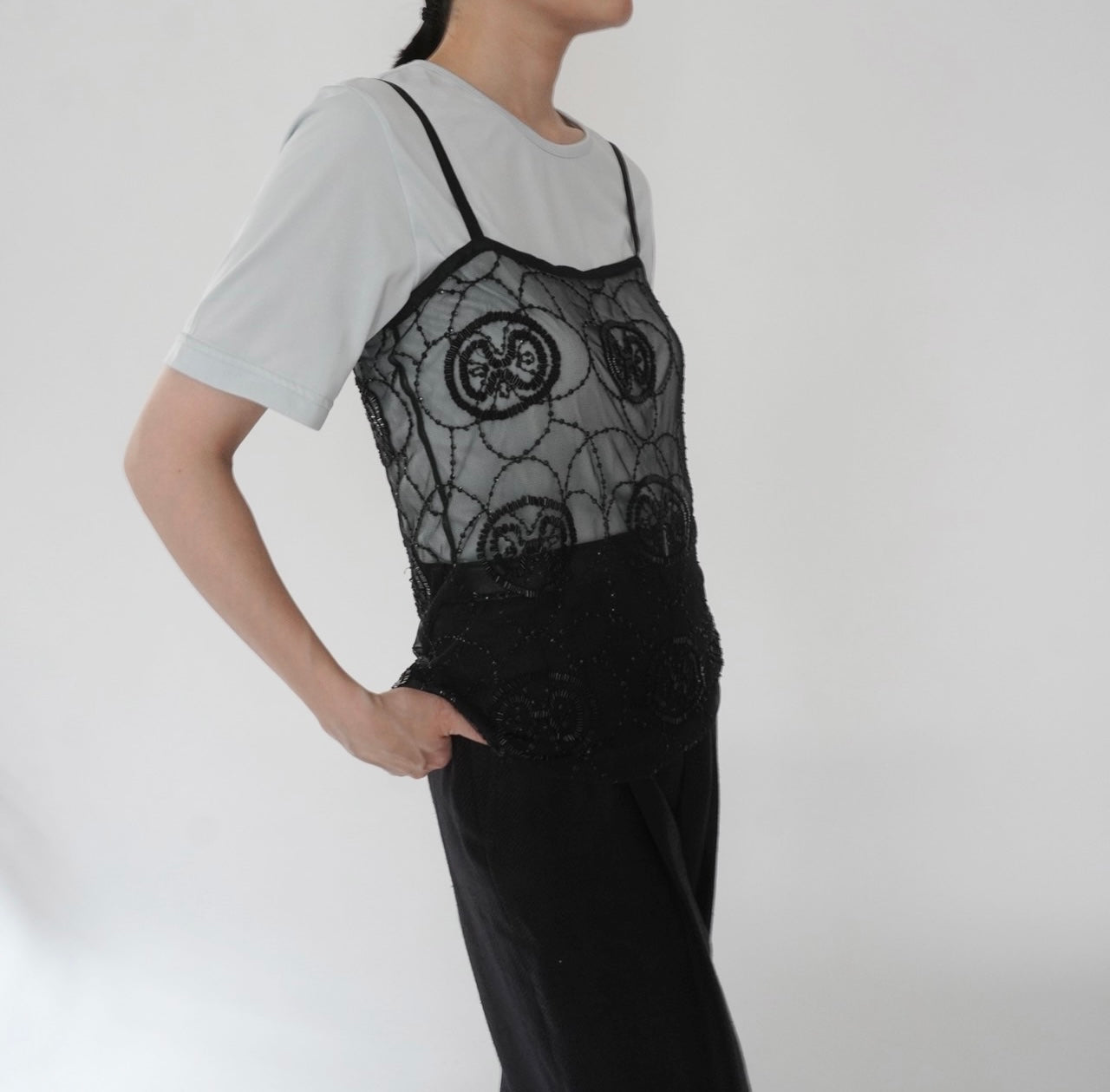 90s Beads Design Camisole Top