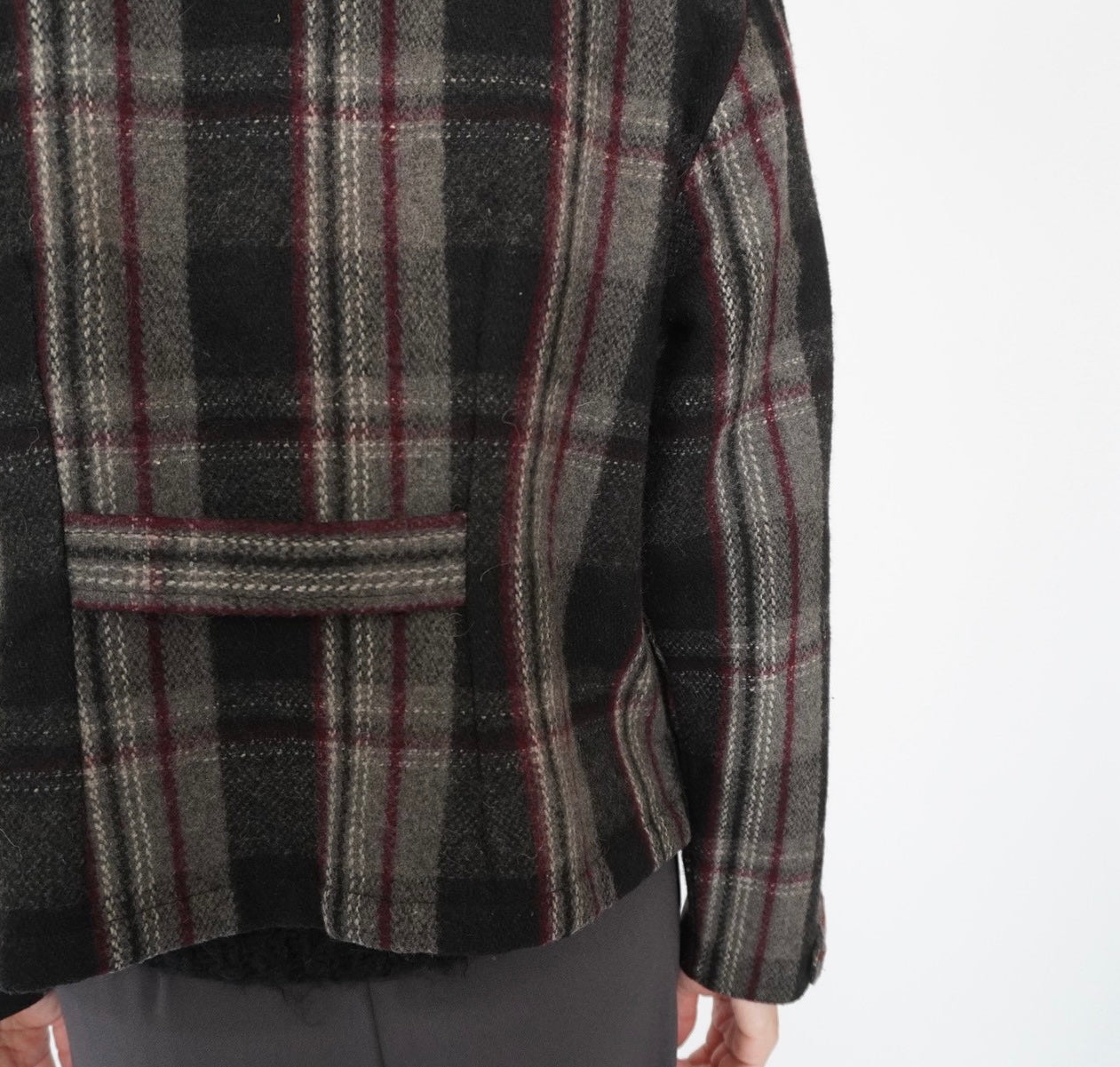 90s Wool Plaid Jacket