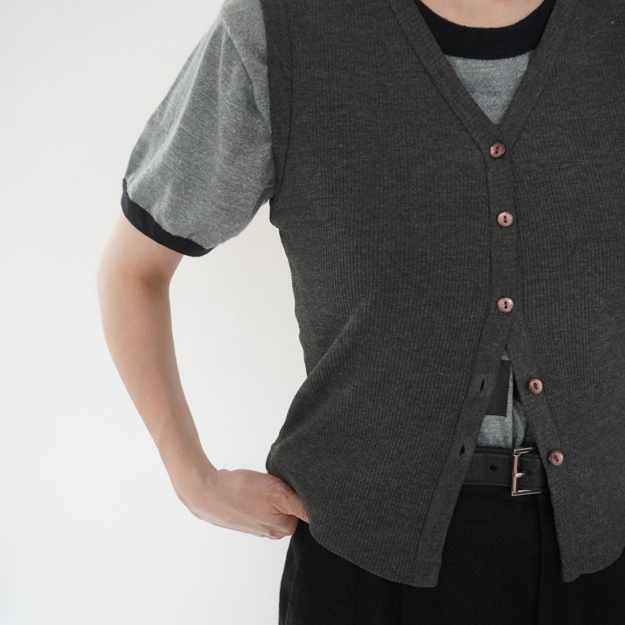 90s C.Gray Ribbed Top