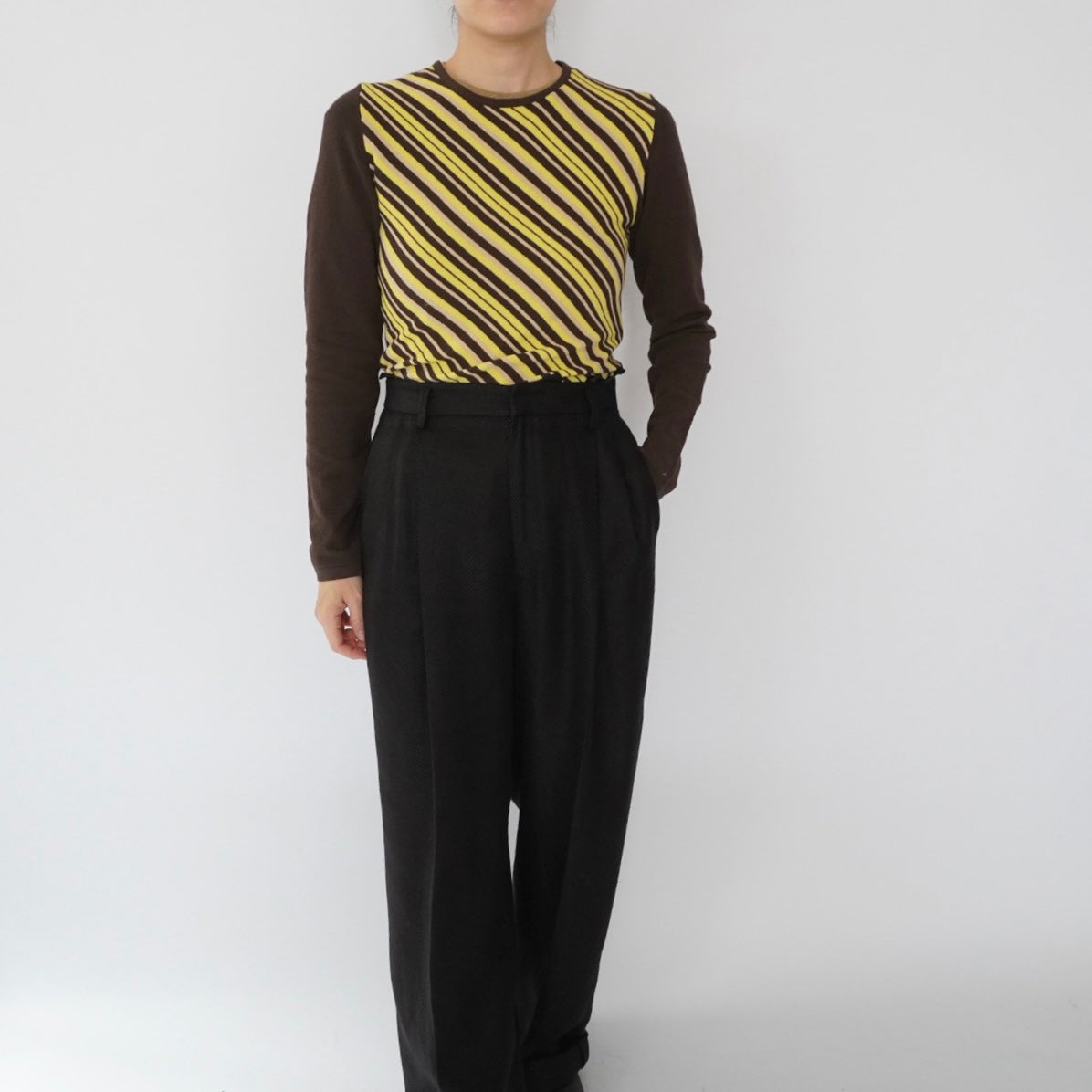 90s Italy Striped Top