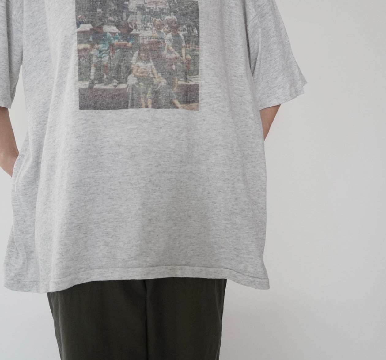 90s Photo Printed T-shirt Made in USA