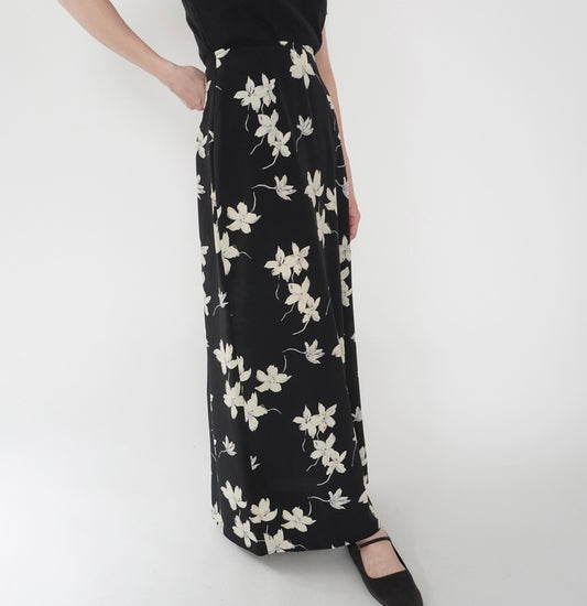 90s Flower Pattern Skirt Made in Canada