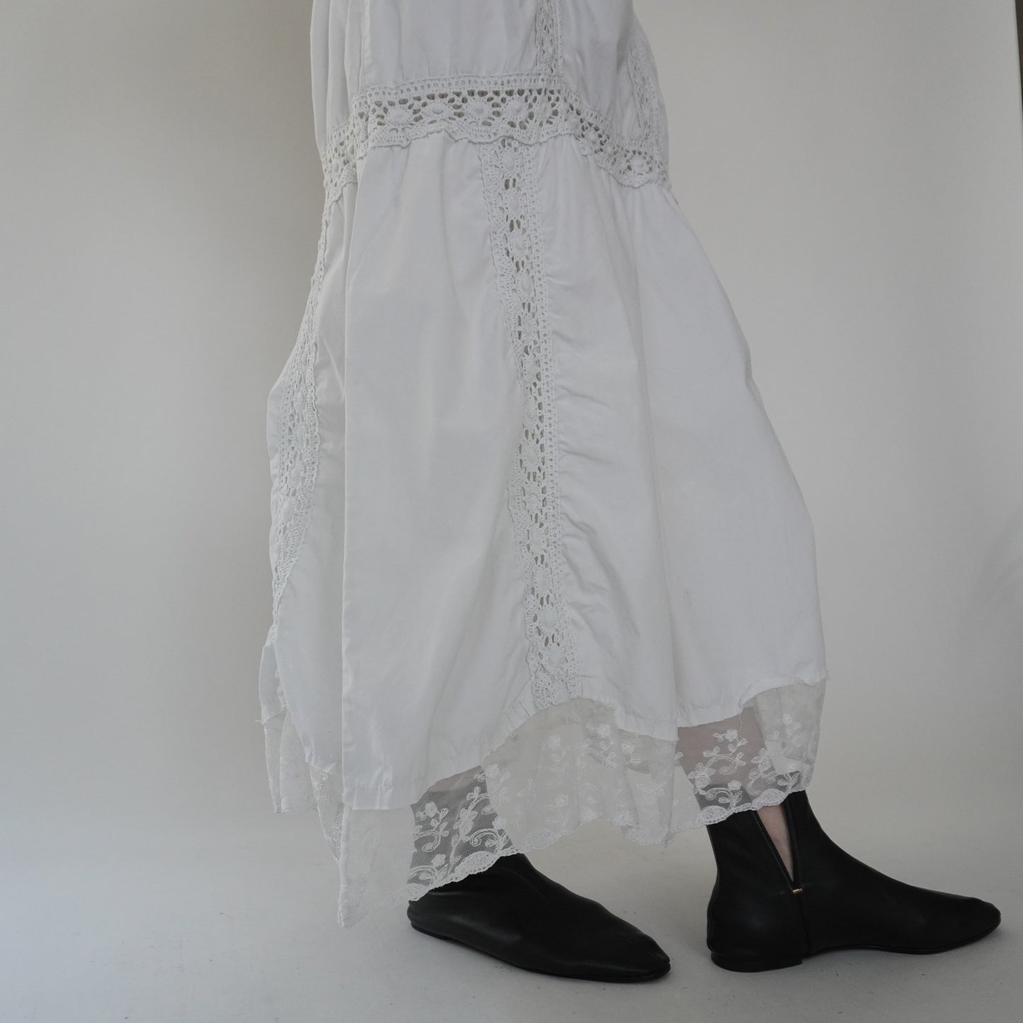 80s Lace Design Skirt Made in Italy