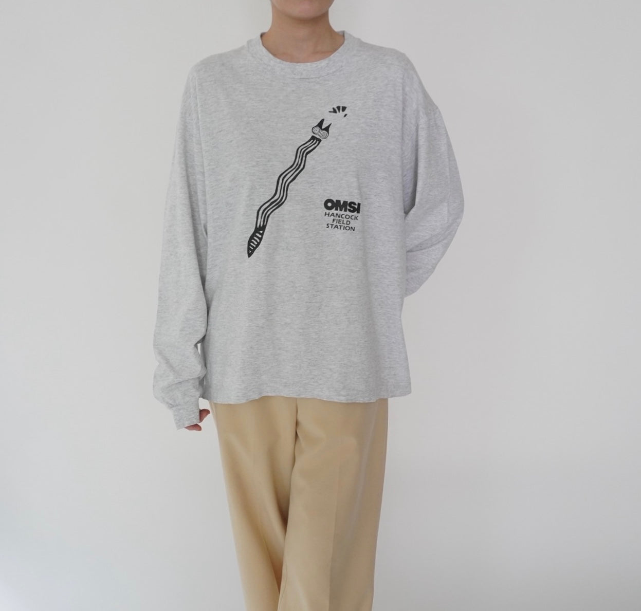 90s Printed Long Sleeves T-shirt Made in USA