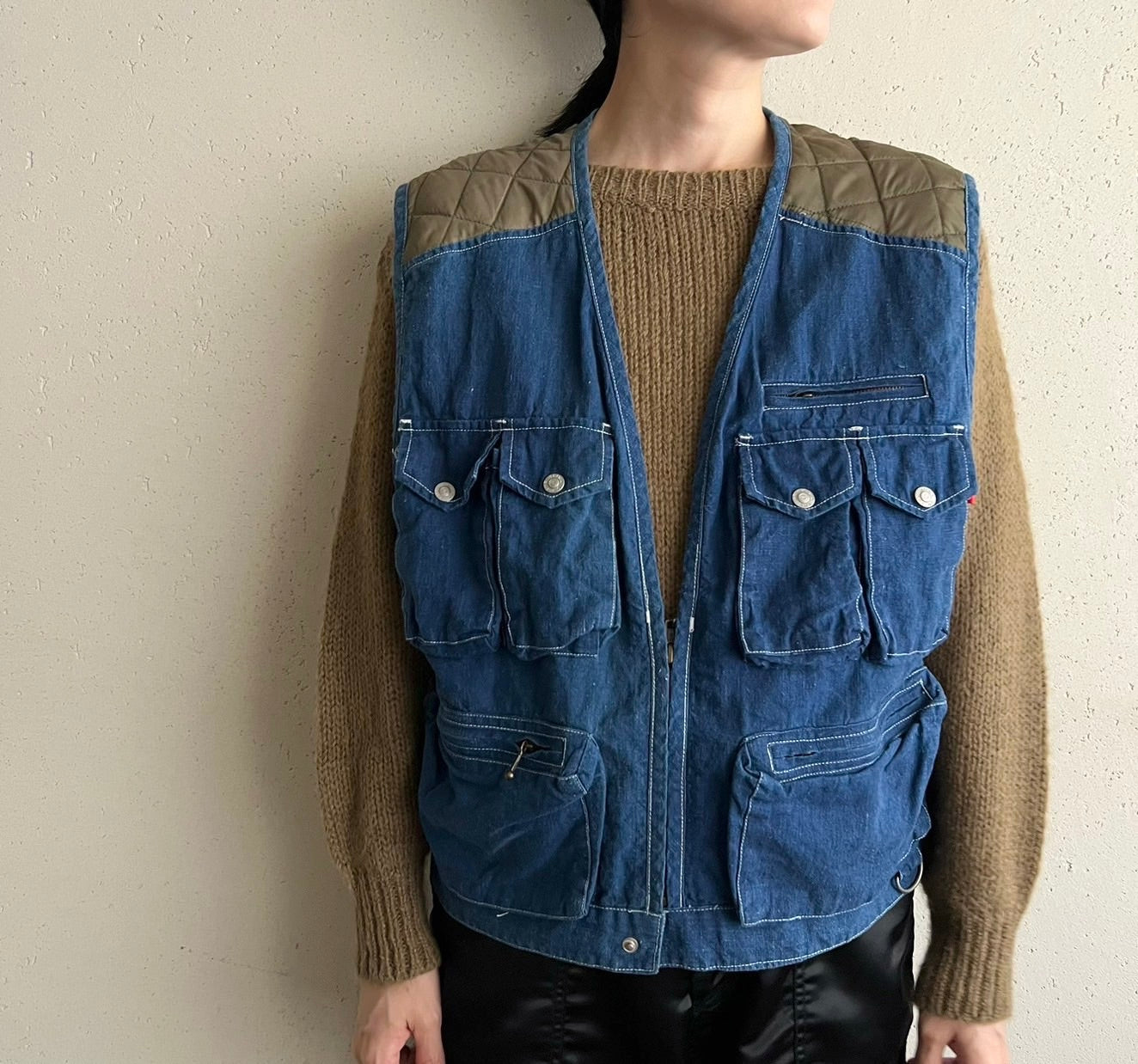 90s Denim Vest Dead Stock