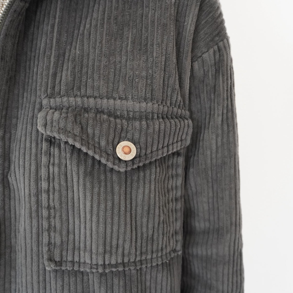 90s Gray Corduroy Light Jacket