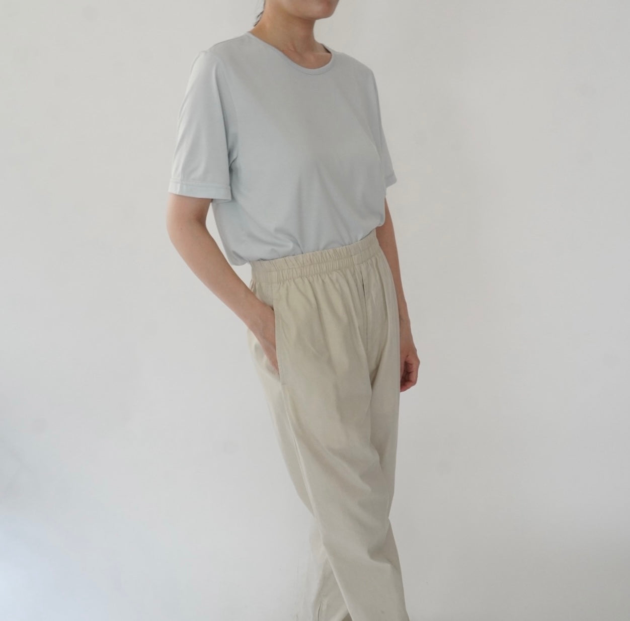 90s Light Blue Top Made in USA
