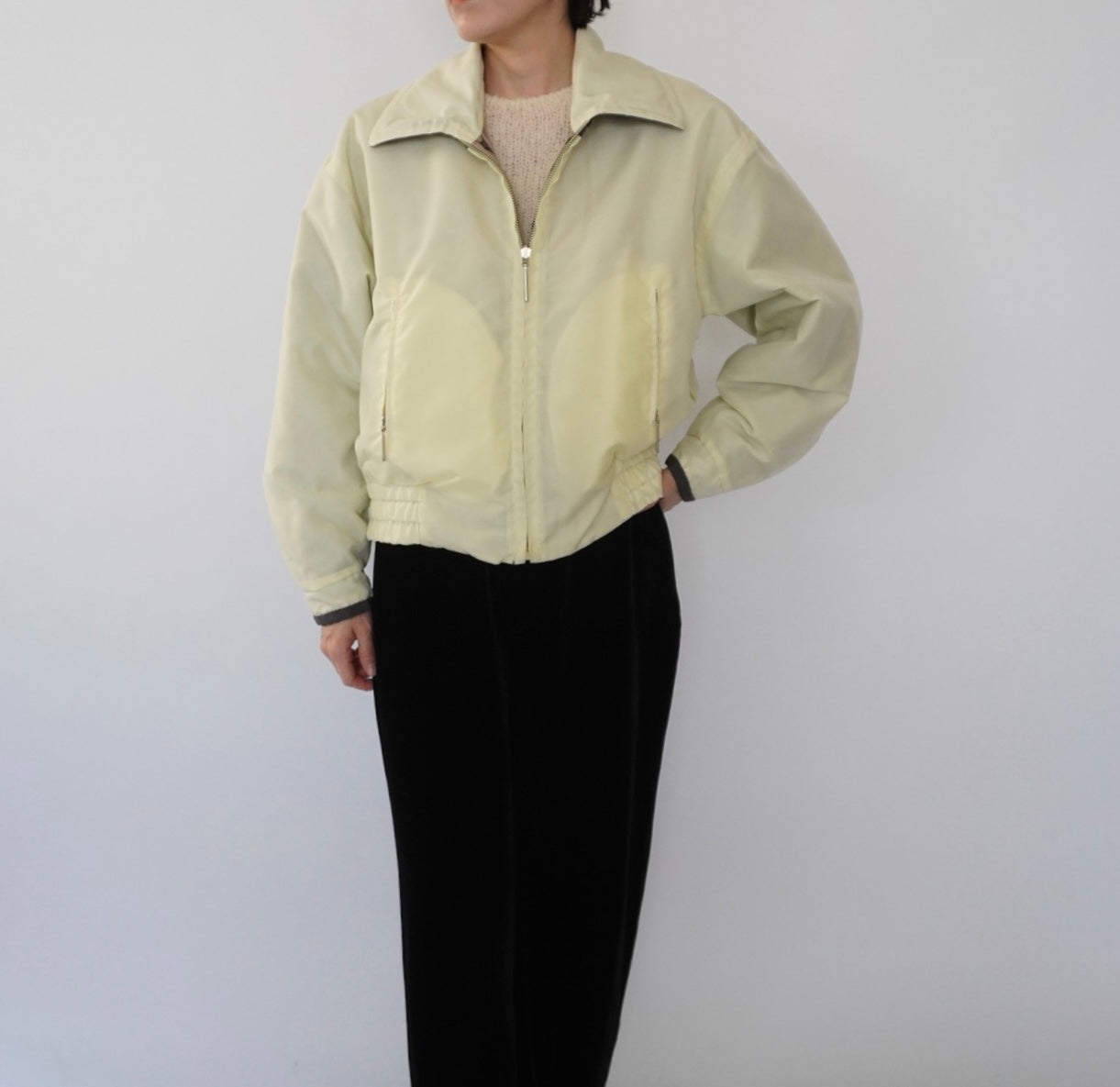 90s"Laurel" Silk Reversible Jacket Made in Germany