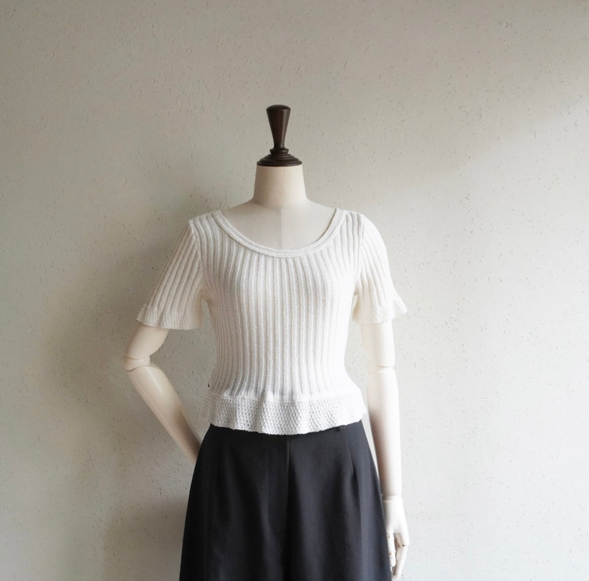 90s Ribbed Top Made in Italy