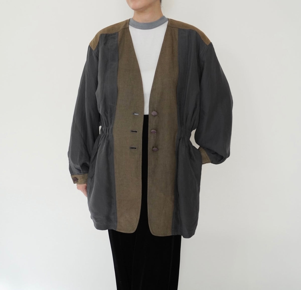 90s EURO Silk Linen Jacket