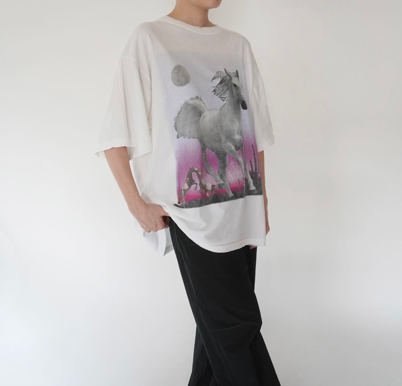 90s EURO Horse Printed T-shirt