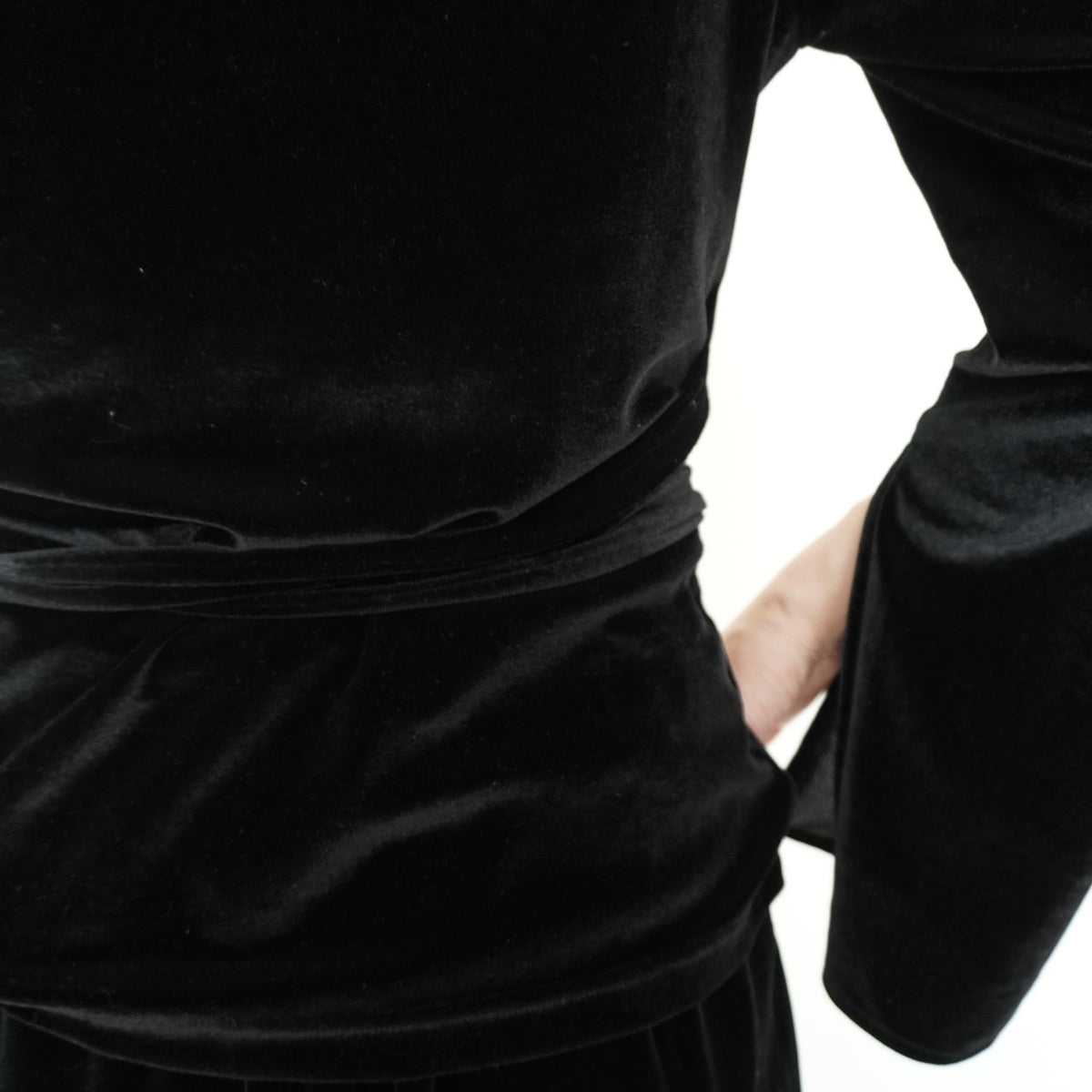 90s Velour Top Made in France
