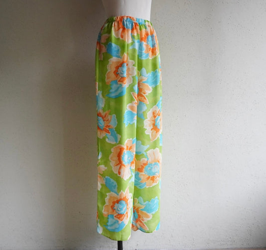 90s EURO Floral Print Pants