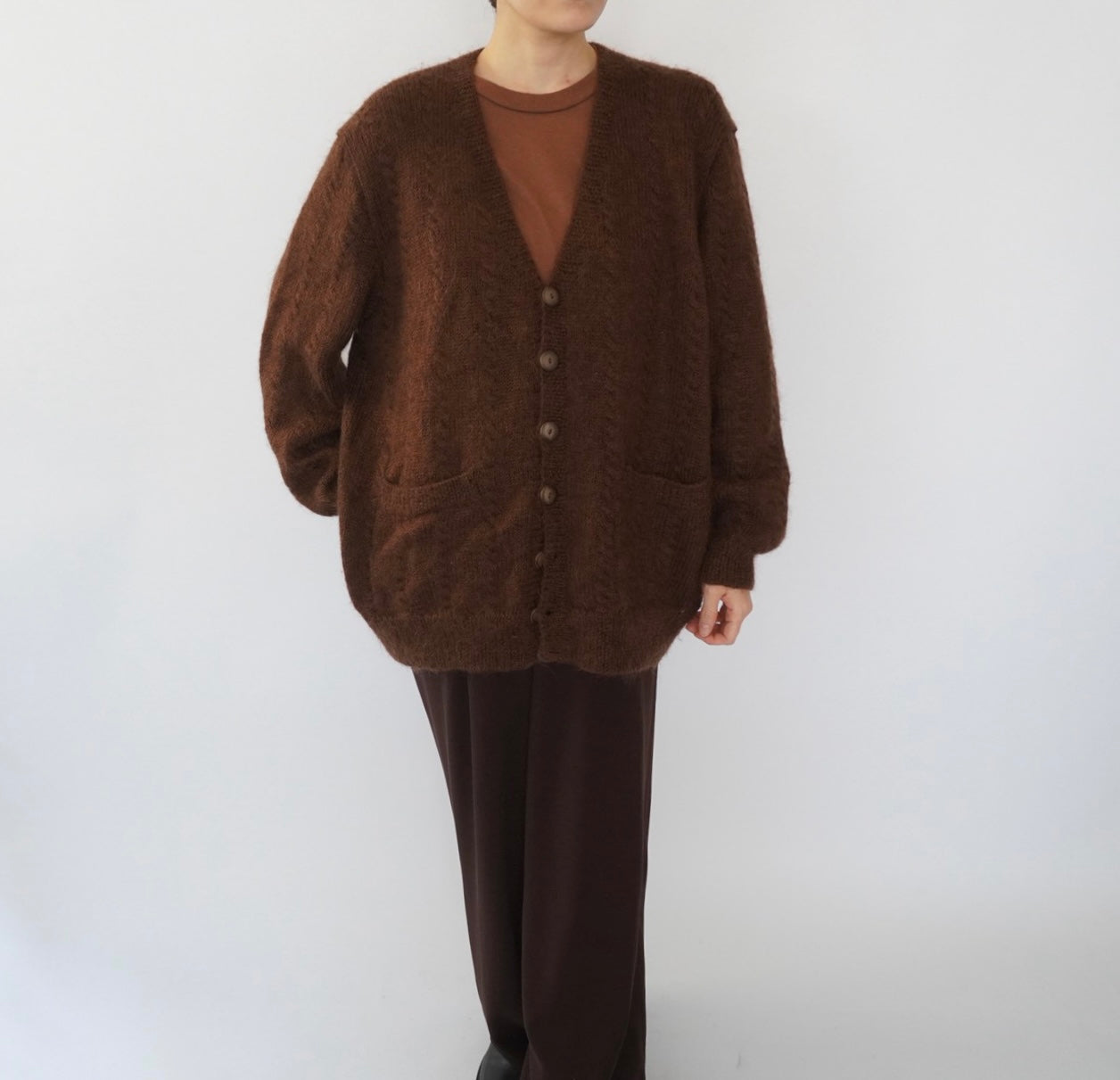 80s Brown Cardigan