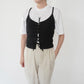 90s Lace Up Design Camisole Top
