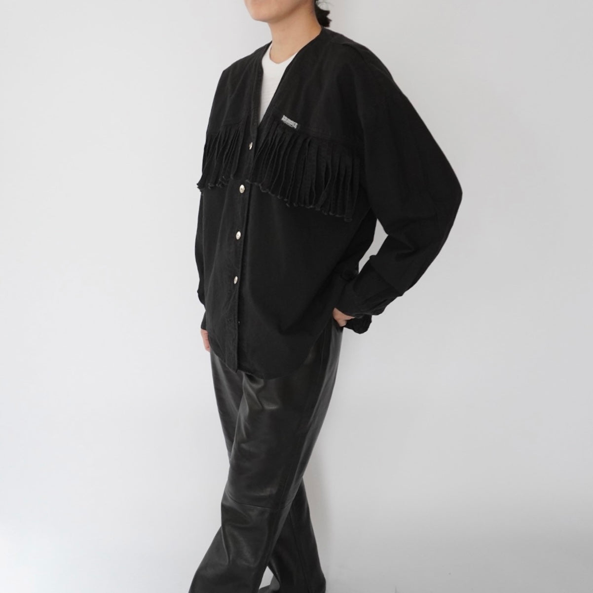 90s Fringe Design Blouse