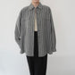90s Gray Striped Shirt