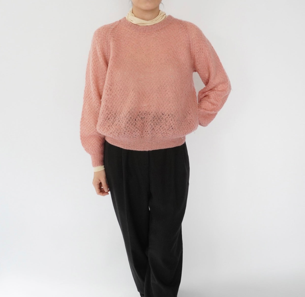 80s Pink Knit