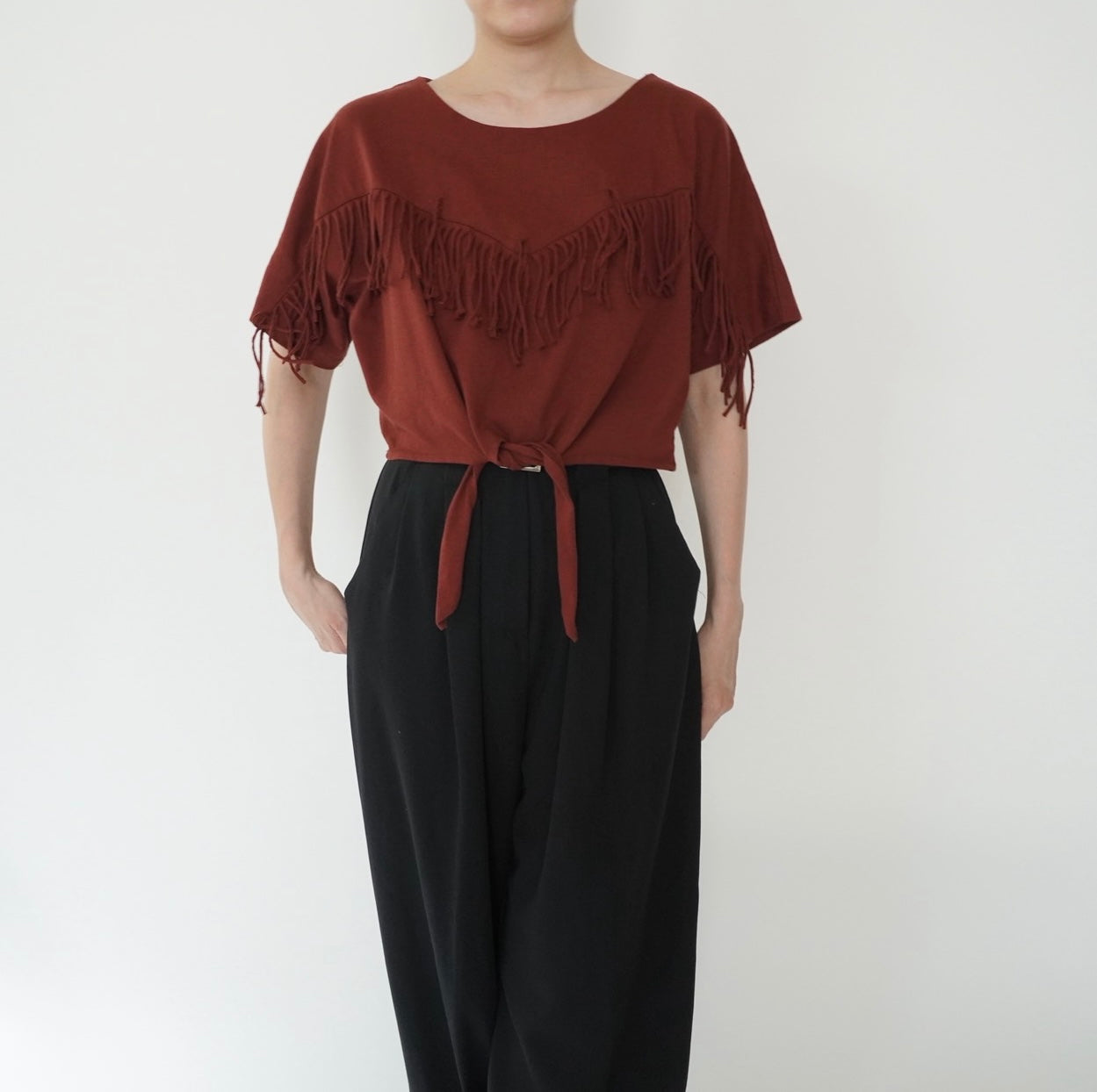 90s Fringe Design Top Made in USA