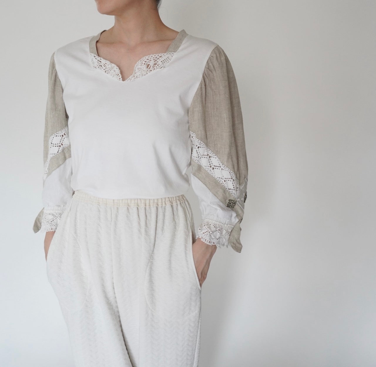 90s EURO Lace Design Top