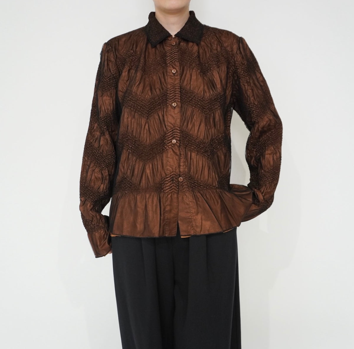 90s Pleat Design Shirt