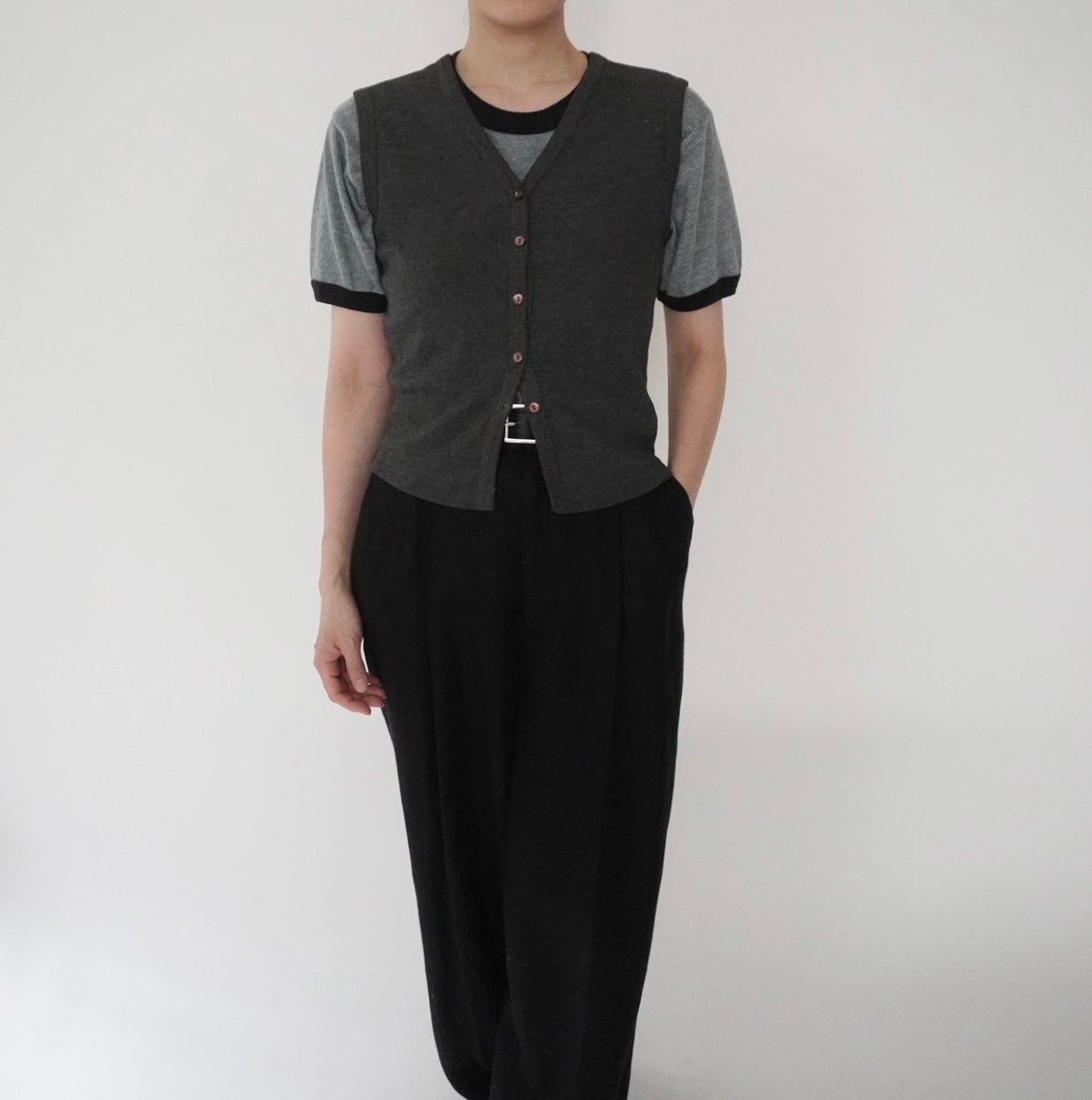 90s C.Gray Ribbed Top