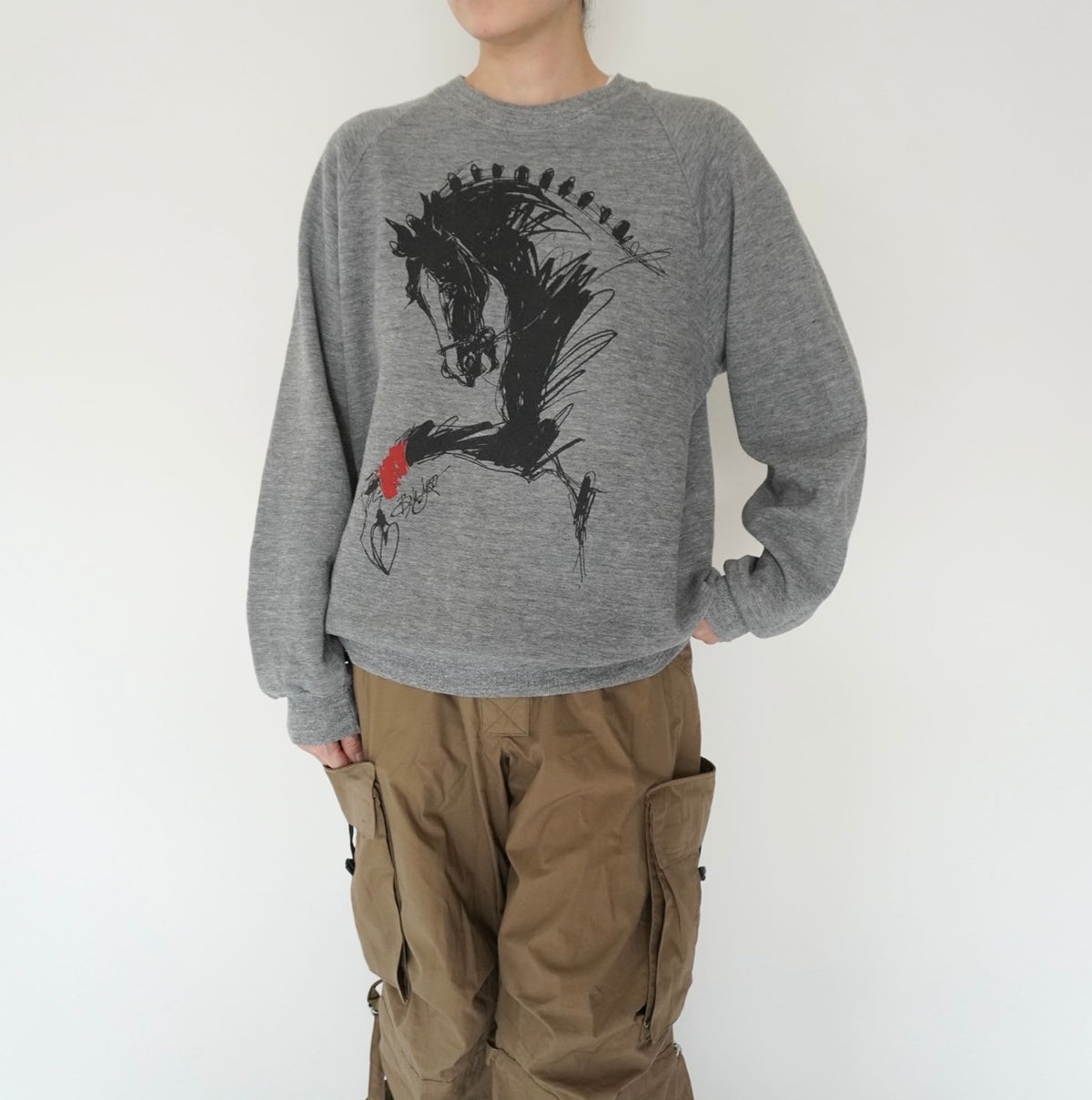90s Printed Sweater Made in USA