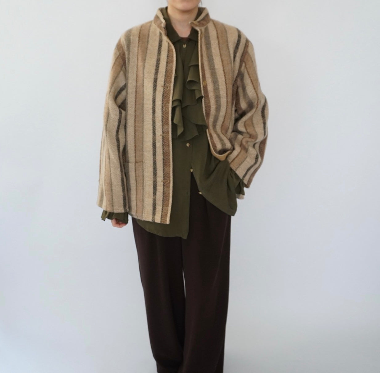 90s "Rodier Paris" Wool Jacket Made in France