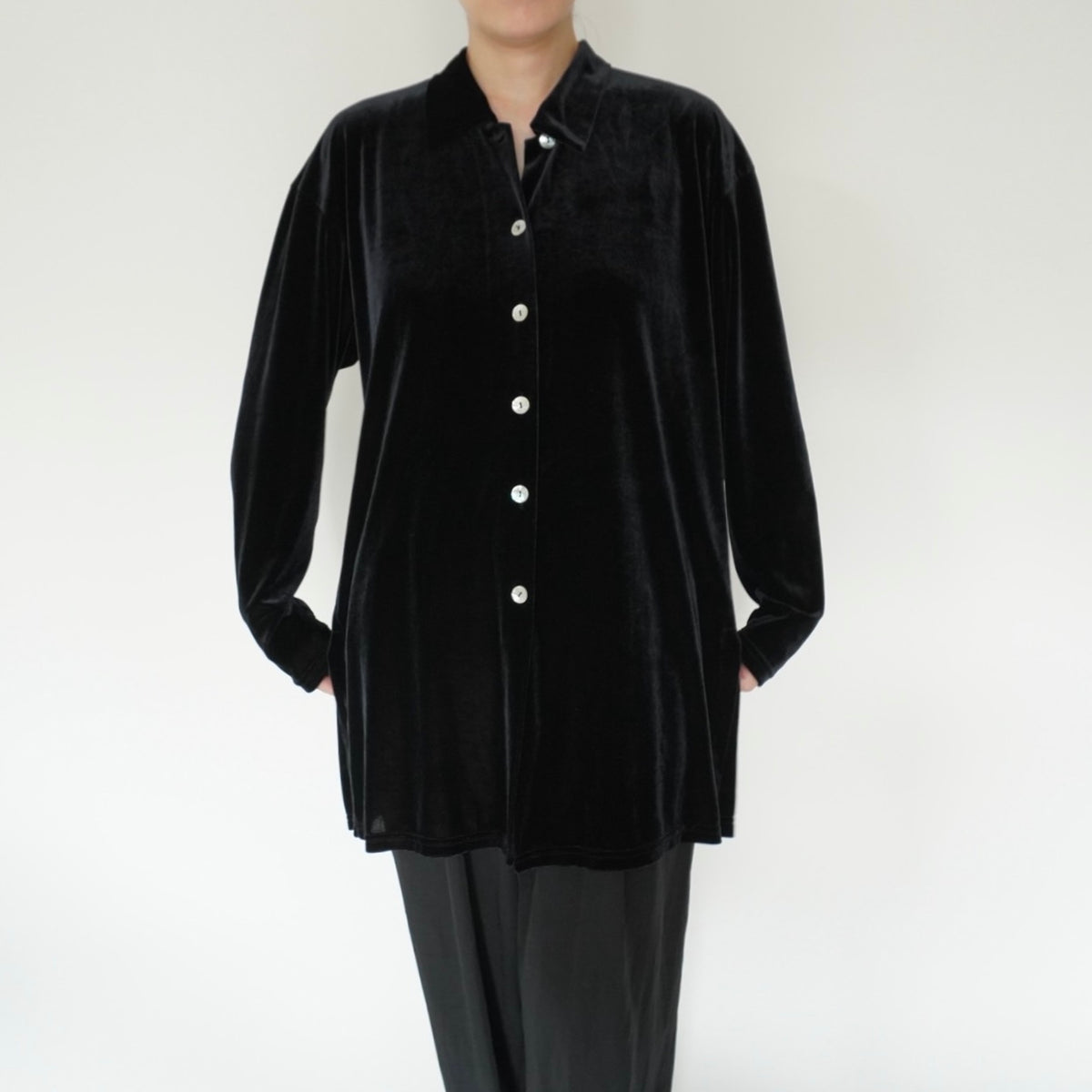 80s Velour Shirt Made in USA