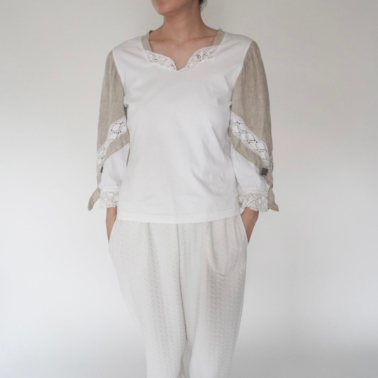 90s EURO Lace Design Top