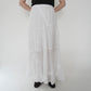 90s Cotton Lace Design Skirt Made in Italy