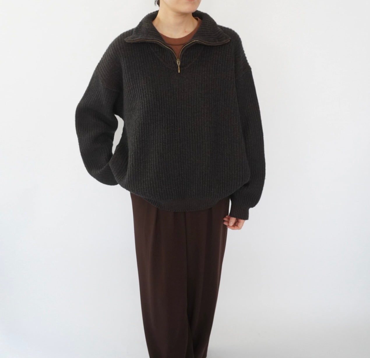 90s Half Zip Knit Made in Italy