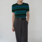 90s Silk Striped Top