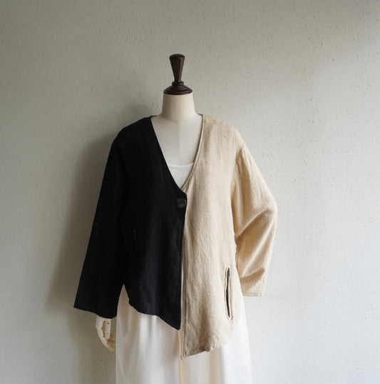 90s EURO Asymmetry Design Jacket