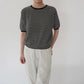 90s Black x White Striped Top