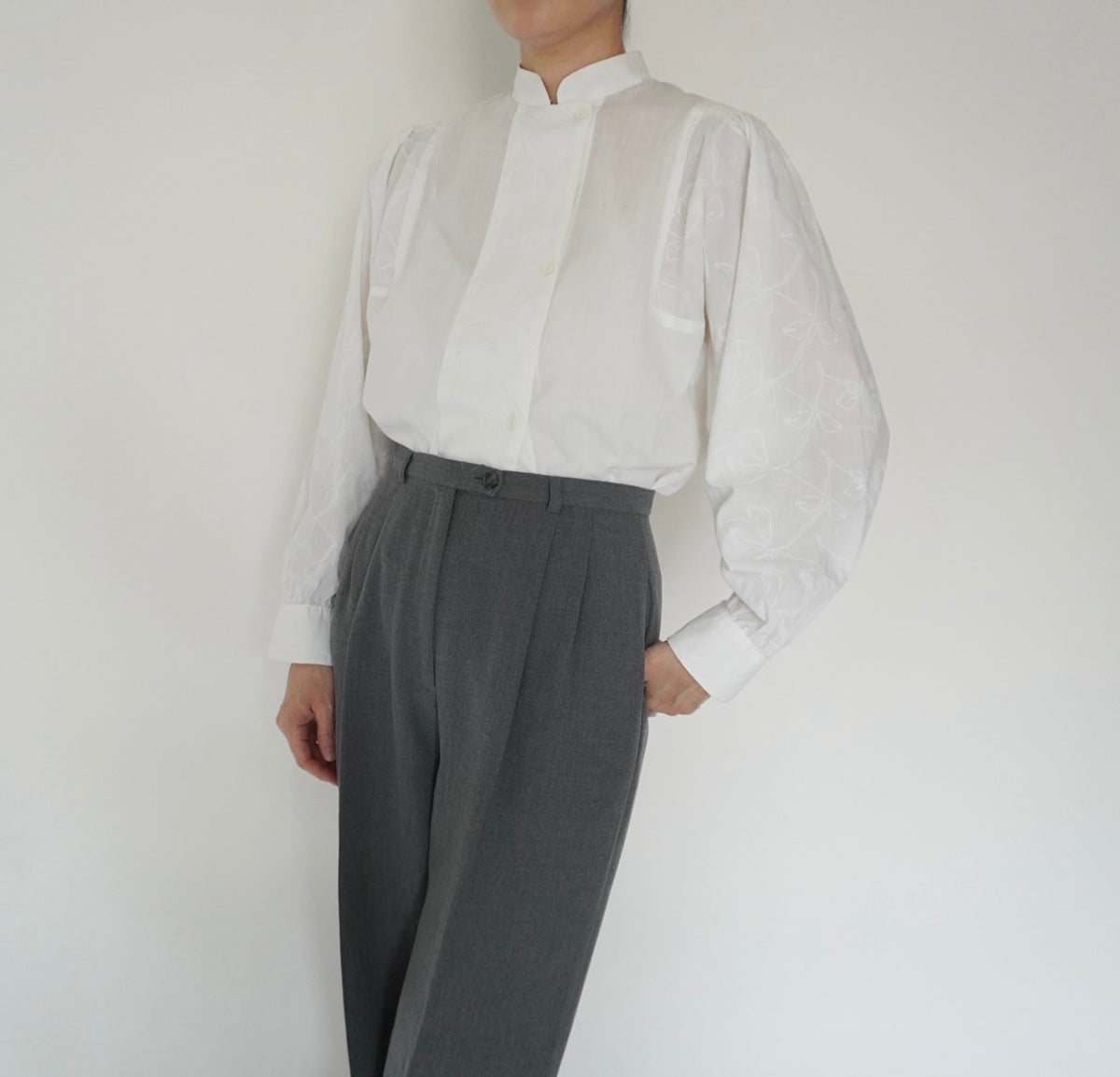 80s Embroidery Blouse