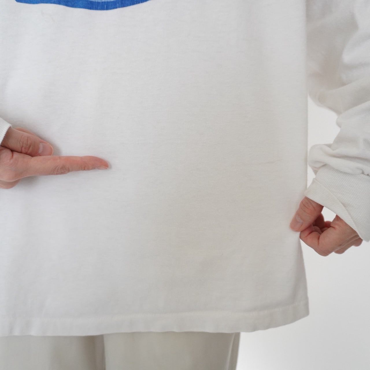 90s Printed Long Sleeves T-shirt Made in USA
